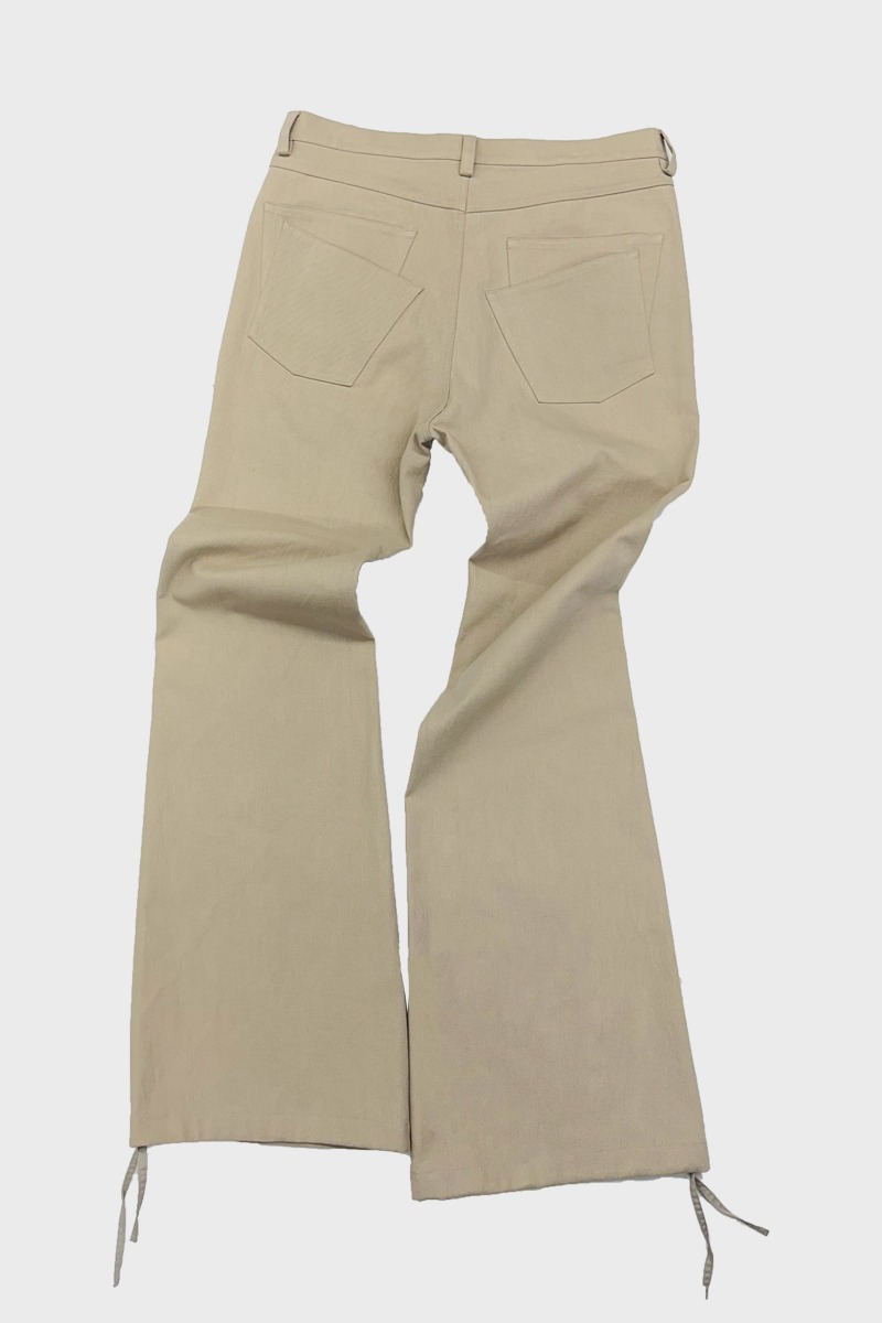 Flared pants - Beige