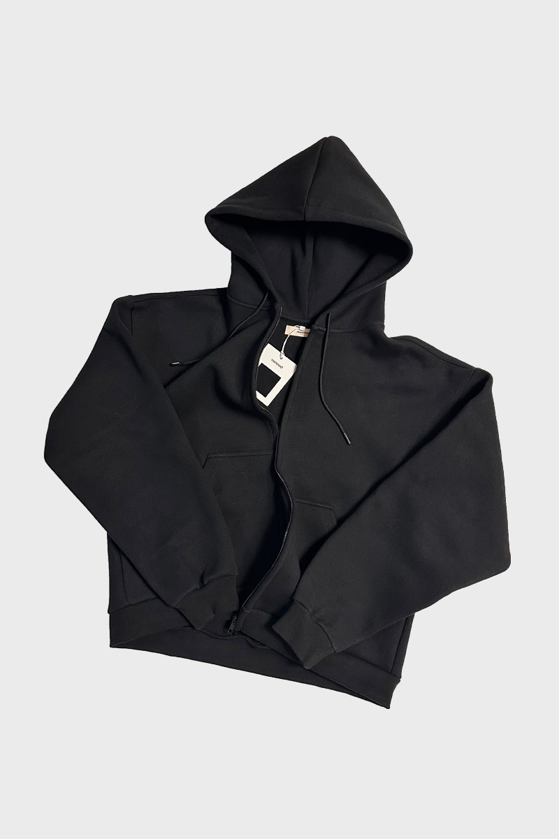 Scuba zip hoodie - Black